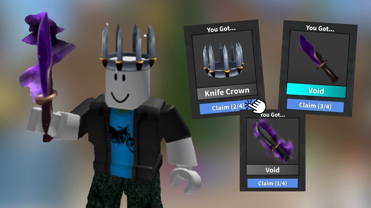 Free Item! How To Get Murder Mystery 2 - Knife Crown! (Roblox