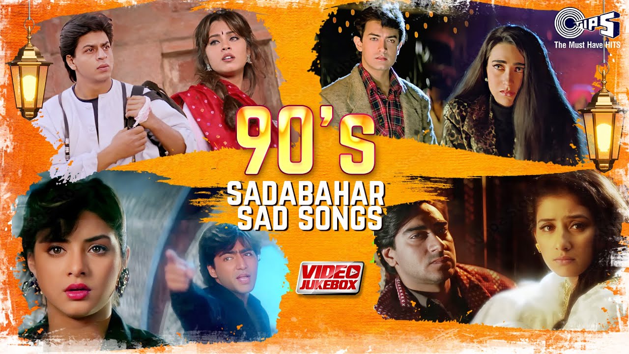 Bollywood 90s Sadabahar Sad Songs  Video Jukebox  Hindi Sad Songs  Tips Official  90s Hits