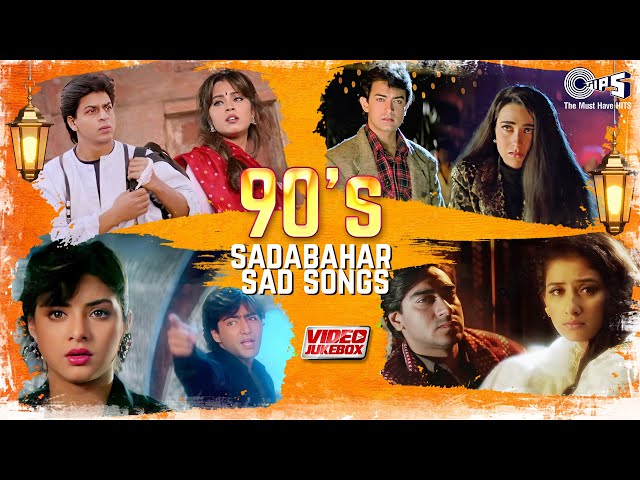 Bollywood 90's Sadabahar Sad Songs | Video Jukebox | Hindi Sad Songs | Tips Official | 90's Hits class=