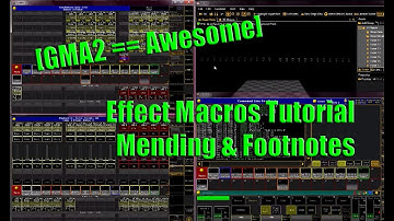 GMA2 Complex Macros 3 -  Mending & Footnotes