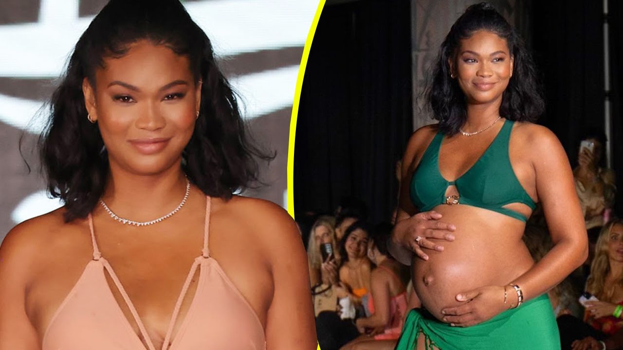 Chanel Iman shows off her baby bump at 2023 Miami Swim Week - ABC News