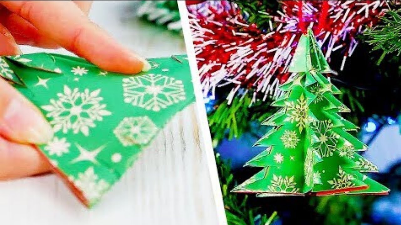 4 Easy Origami Christmas Decorations Christmas Crafts Craft Factory