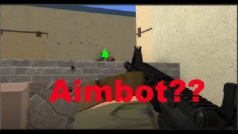 Using Aimbot at Counter Blox I Roblox Exploiting