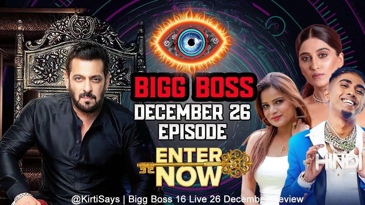 BIGG BOSS 16 Full Episode Today 26 December 2022 | Bigg Boss 16 LIVE Review Day 87