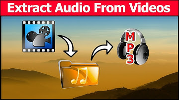 How to extract audio from video files | Create MP3s from videos, rip music from a video file