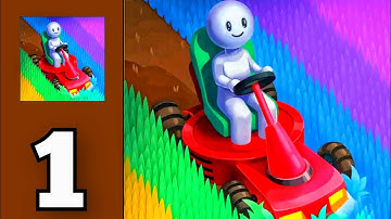 Mow My Lawn - Gameplay Walkthrough Part 1 (Android, iOS) Cut the Colour Gress