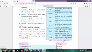 11th HTML text formatting tags (arts, Commerce, science)use of sup,sub,mark,b,i,u,mark,ins,del tag.