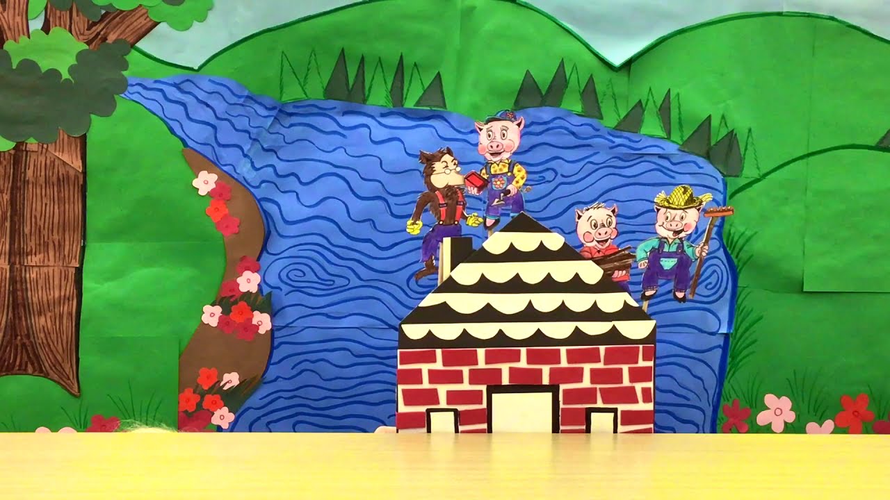 Three Little Pigs Puppet Show - YouTube