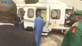 WATCH: President Tinubu Departs Lagos For Abuja