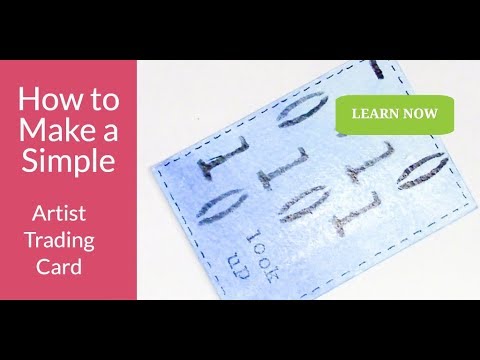 How to Make a Simple Artist Trading Card