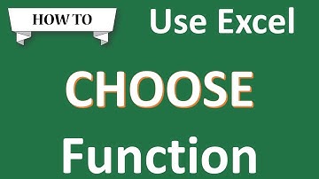 How to use Choose Function in Excel in Urdu | Excel Functions