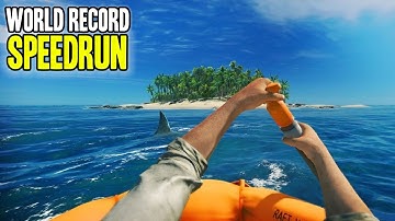 WORLD RECORD "STRANDED DEEP" ANY% SPEEDRUN IS INSANITY!!!