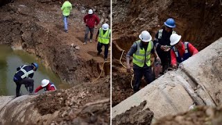 Desde la escena: así es la nueva avería en Superacueducto