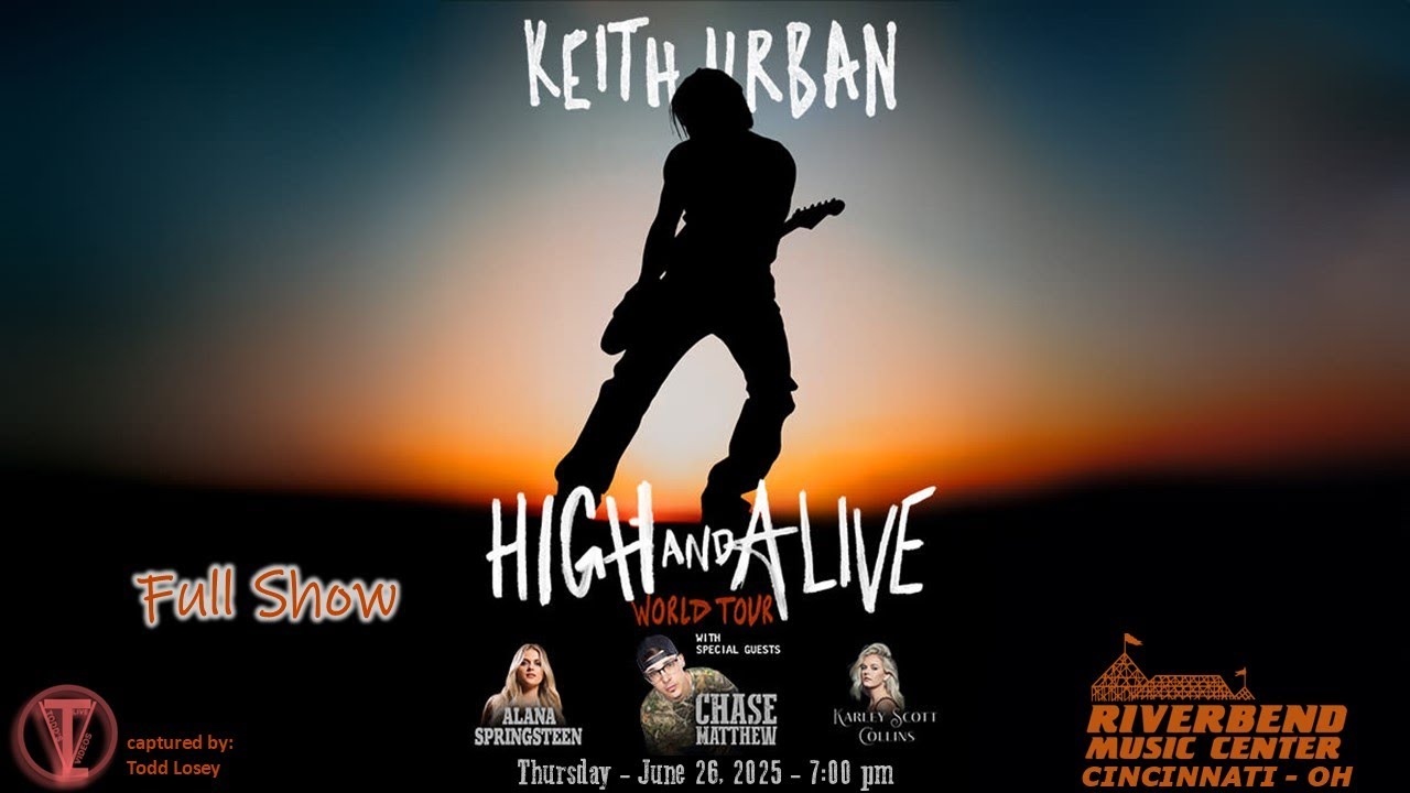 Keith Urban - (Full Show) - 4K 60fps - Cincinnati, OH - Riverbend Music Center