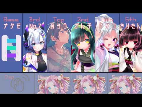 『群青（YOASOBI）』Acappella Cover by NEUTRINO AI Singers（めろう、ナクモ、セブン、東北イタコ・ずん子・きりたん）feat. VOICEVOX 漆黒のめたん