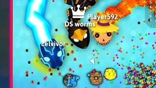 OMG 😱 Snake io 🐍 Lord Oni snake | One More Big Run 105,000+ Score || DS worms screenshot 1