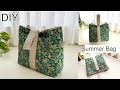 可愛いサマーバッグ,簡単作り方,How To Make Cute One Handle Summer Bag , Easy Sewing Tutorials,Diy