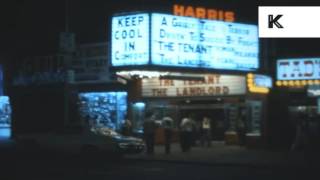 1970s New York, Times Square at Night, Rare Home Movie Footage