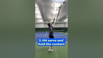 Master your contact point for a bigger serve🎯💯🔥 #tennistip #serve