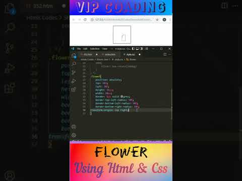 How to make flower Using Html & Css | Flower kaise banye | creativer ...
