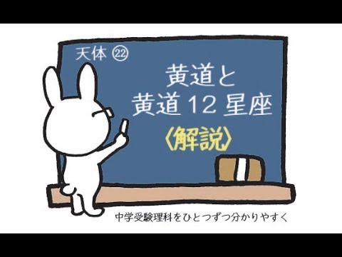 中学受験 理科 動画解説 天体22 星 黄道と黄道12星座 Youtube