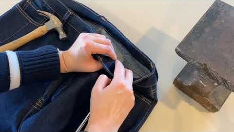 Installing Rivets on Jeans
