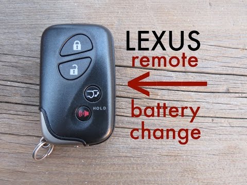 How to ● Lexus Key Fob Remote Keyless Battery Replace HS, ES, GS, LS, IS, GX, CT