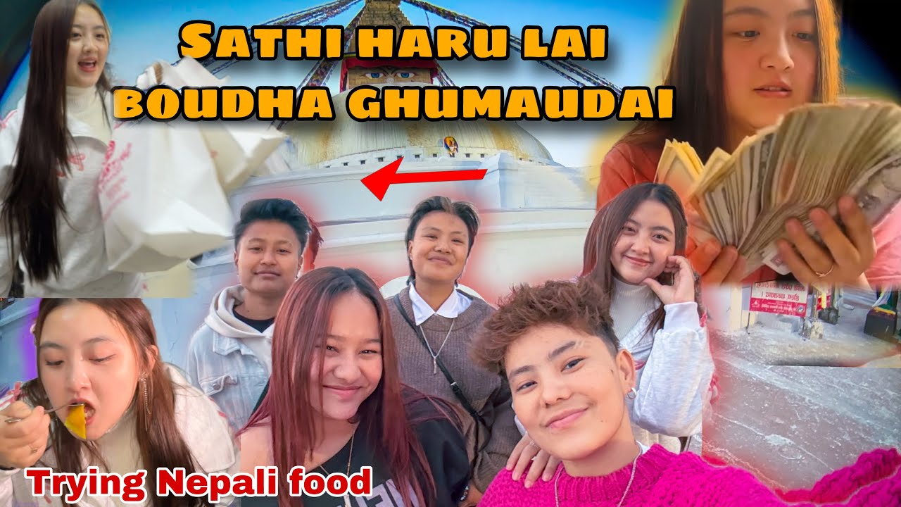 ETTI DHERAI SHOPPING 😱❤️ BOUDHA MA SATHI HARU LAI GHUMAUDAI !! TRYING NEPALI FOOD 🥹ETTIKO BARGAIN??