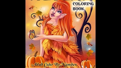 Autumn White Background Color By Number Coloring Book - Color Questopia - Flip Through
