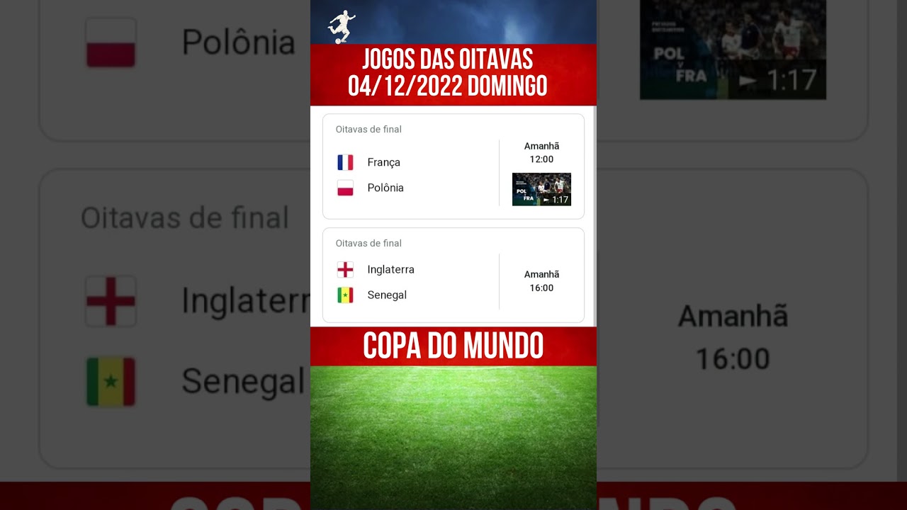 Copa do Mundo 2022: resultado dos jogos de hoje, domingo (04/12)