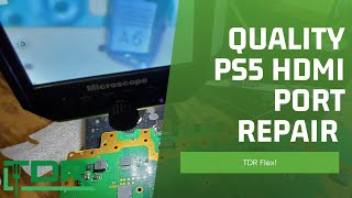 TDR's PS5 HDMI Port Repair Quality. #Shorts