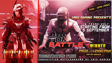 TDM BATTLE Season 2 | Day 3 - PAN ONLY | PUBG MOBILE PAKISTAN OnePlus 90FPS | Unix Gaming