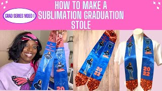 How to make a SUBLIMATION GRADUATION STOLE | DESIGN IN CANVA | GRAD SERIES PART 1