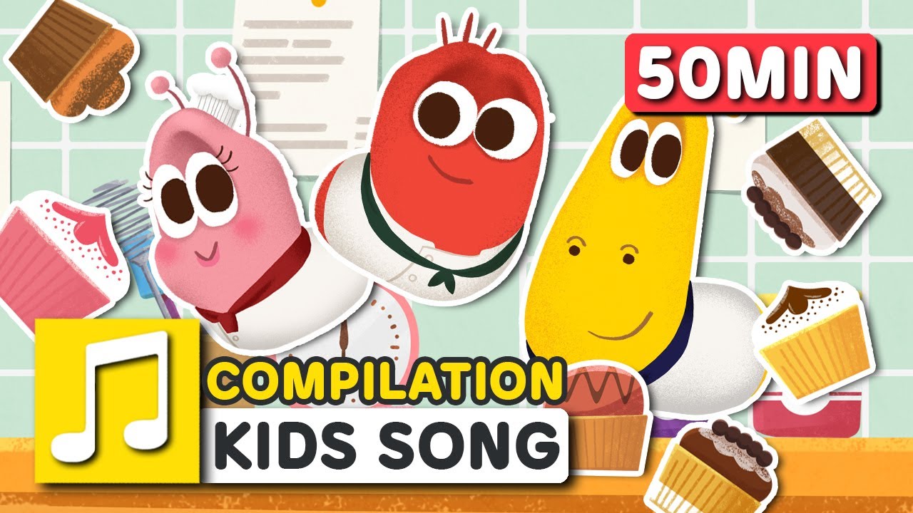 ⁣MUFFIN MAN and other songs | 50 min | LARVA KIDS | Nursery Rhyme for baby, toddler and kids