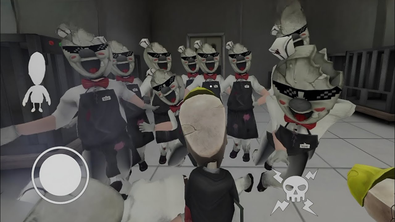 Играйте за Мини Рода против Ультра Харда Рода Салливана в Ice Scream 4 (полная версия игрового пр...