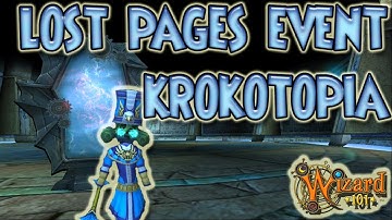 Wizard101: LOST PAGES EVENT - Krokotopia