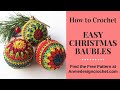 Easy Crochet Christmas Baubles