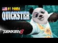 THE QUICKSTER (Panda) ➤ Pro Player - Top Player - Rank #1 - Tekken 8 - God  - Ranked Match