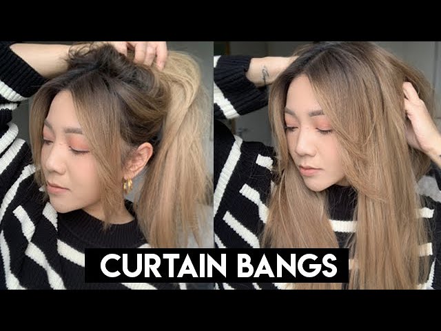 HOW TO CUT CURTAIN BANGS - Easy to follow! - YouTube