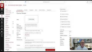 course materials navigation settings