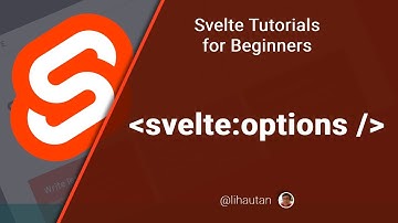 Svelte Tutorial for Beginners - svelte options
