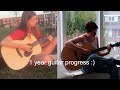 1 year acoustic guitar progress (self taught)