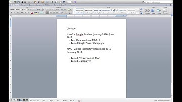How To Become a Video Game Tester - Part One - Making a Resume