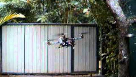 my multiwii quadcopter test fly with ITG3205