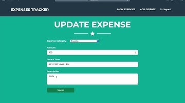 Expense Tracker using Spring Boot