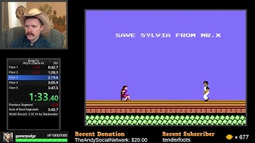 Kung Fu NES speedrun in 3:47 by Arcus