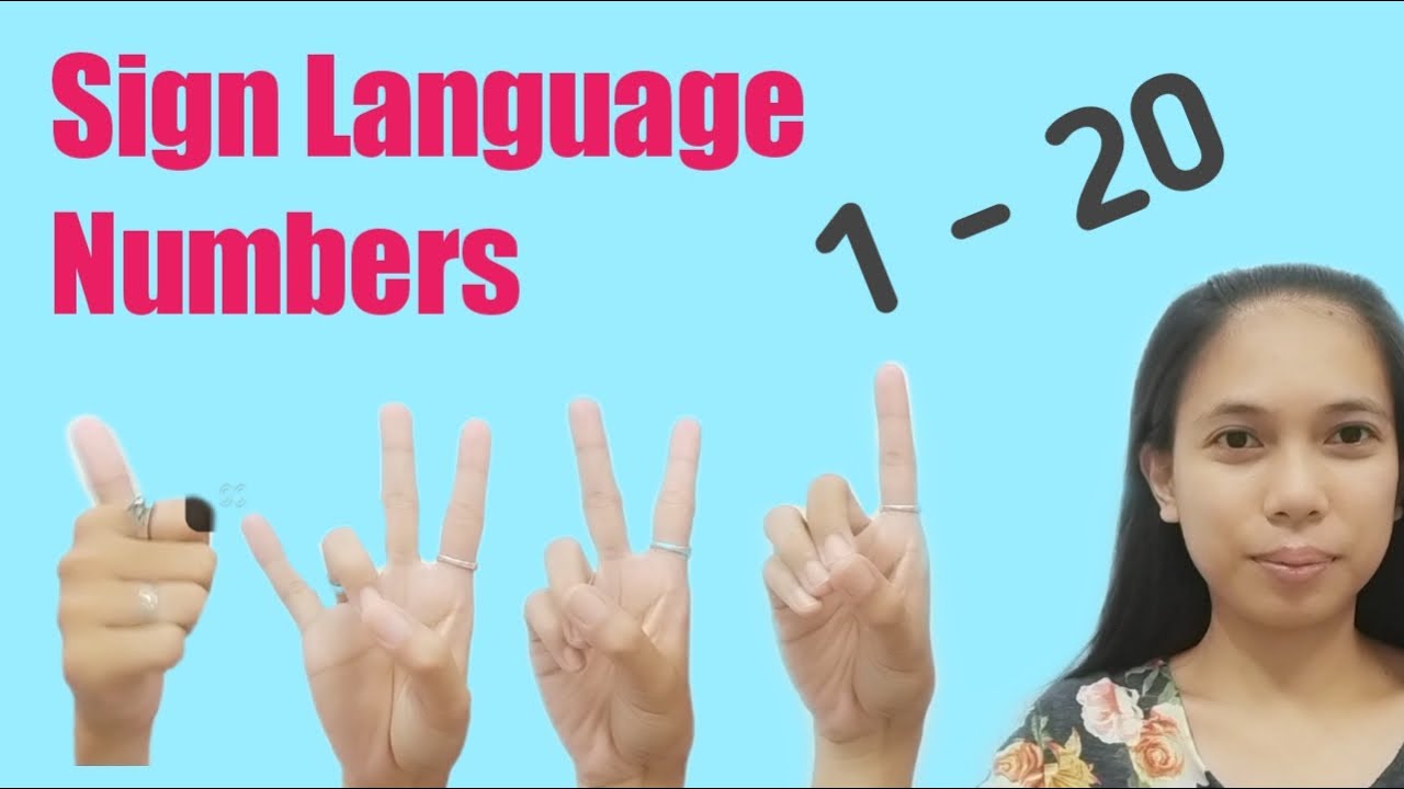 Sign Language Numbers (1-20) | Mathsaya Tayo - Youtube