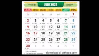 Kalender 2024 Lengkap Januari-Desember