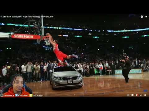 Reacting To Slam dunk contest but it gets increasingly more creative!