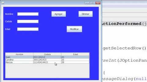 Agregar, Modificar, Eliminar registro en Java Parte 4